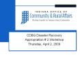 CDBG Disaster Recovery