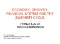 ECONOMIC GROWTH, FINANCIAL SYSTEM AND THE BUSINESS CYCLE