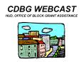 CDBG WEBCAST