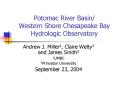 Potomac River Basin Western Shore Chesapeake Bay Hydrologic Observatory