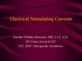 Electrical Stimulating Currents