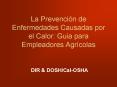 La Prevencin de Enfermedades Causadas por el Calor: Guia para Empleadores Agrcolas