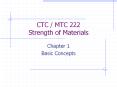 CTC MTC 222 Strength of Materials