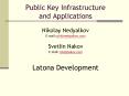 Public Key Infrastructure and Applications