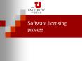 Software licensing process