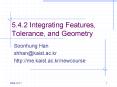 5'4'2 Integrating Features, Tolerance, and Geometry