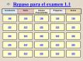 Repaso para el examen 1'1
