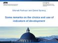 Shonali Pachauri and Daniel Spreng Some remarks on the choice and use of indicators of development