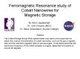 Ferromagnetic Resonance study of Cobalt Nanowires for Magnetic Storage