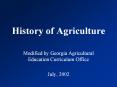 History of Agriculture