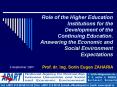 Role of the Higher Education Institutions for the Development of the Continuing Education' Answering