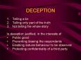 DECEPTION