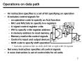 An instruction specifies is a set of bit specifying an operation
