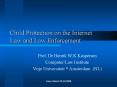 Child Protection on the Internet Law and Law Enforcement