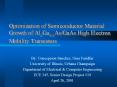 Optimization of Semiconductor Material Growth of AlxGa1xAsGaAs High Electron Mobility Transistors