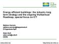 Energy efficient buildings: the industry long term strategy and the ongoing Multiannual Roadmap, spe