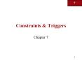Constraints