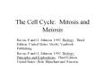The Cell Cycle: Mitosis and Meiosis