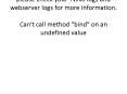 TWiki detected an internal error please check your TWiki logs and webserver logs for more informatio