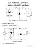 ZVS Forward Converter assumptions for analysis