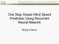 One Step Ahead Wind Speed Prediction Using Recurrent Neural Network