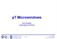 pT Microwindows