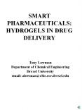 SMART PHARMACEUTICALS: HYDROGELS IN DRUG DELIVERY