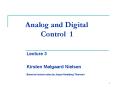 Analog and Digital Control 1