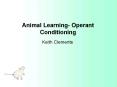 Animal Learning Operant Conditioning