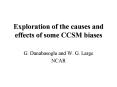 Exploration of the causes and effects of some CCSM biases