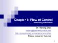 Chapter 3: Flow of Control Branching Statements