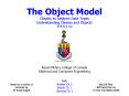 The Object Model Classes as Abstract Data Types Understanding Classes and Objects EEE321'02