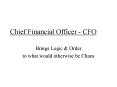 Chief Financial Officer CFO