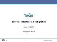 External Interfaces