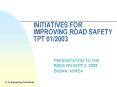 INITIATIVES FOR IMPROVING ROAD SAFETY TPT 012003