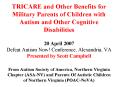 TRICARE and Other Benefits for Military Parents of Children with Autism and Other Cognitive Disabili