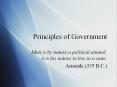 Principles of Government
