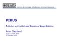 PIRUS Publisher and Institutional Repository Usage Statistics Peter Shepherd ICOLC Europe, Paris 27