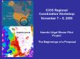 Harmful Algal Bloom Pilot Project The Beginnings of a Proposal