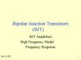 Bipolar Junction Transistors BJT