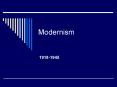 Modernism