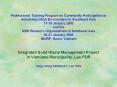 Professional Training Program on Community Participation in delivering Urban Environment in Southeas