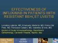 EFFECTIVENESS OF INFLIXIMAB IN PATIENTS WITH RESISTANT BEHET UVEITIS