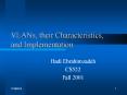 VLANs, their Characteristics, and Implementation
