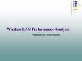 Wireless LAN Performance Analysis