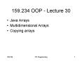159'234 OOP Lecture 30