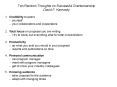 Ten Random Thoughts on Successful Grantsmanship David F' Karnosky