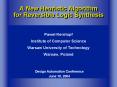 A New Heuristic Algorithm for Reversible Logic Synthesis