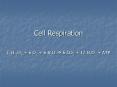 Cell Respiration