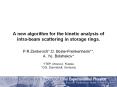 A new algorithm for the kinetic analysis of intrabeam scattering in storage rings'
